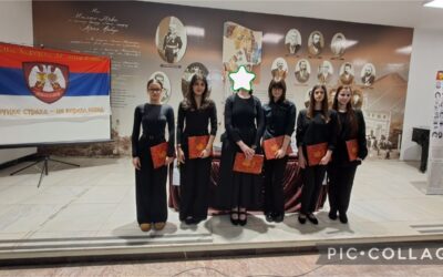 Наступ ученица Музичке школе „Стеван Мокрањац” Краљево на Оснивачкој скупштини Градског одбора Краљево Удружења ветерана херојске 37. моторизоване бригаде – Рашка