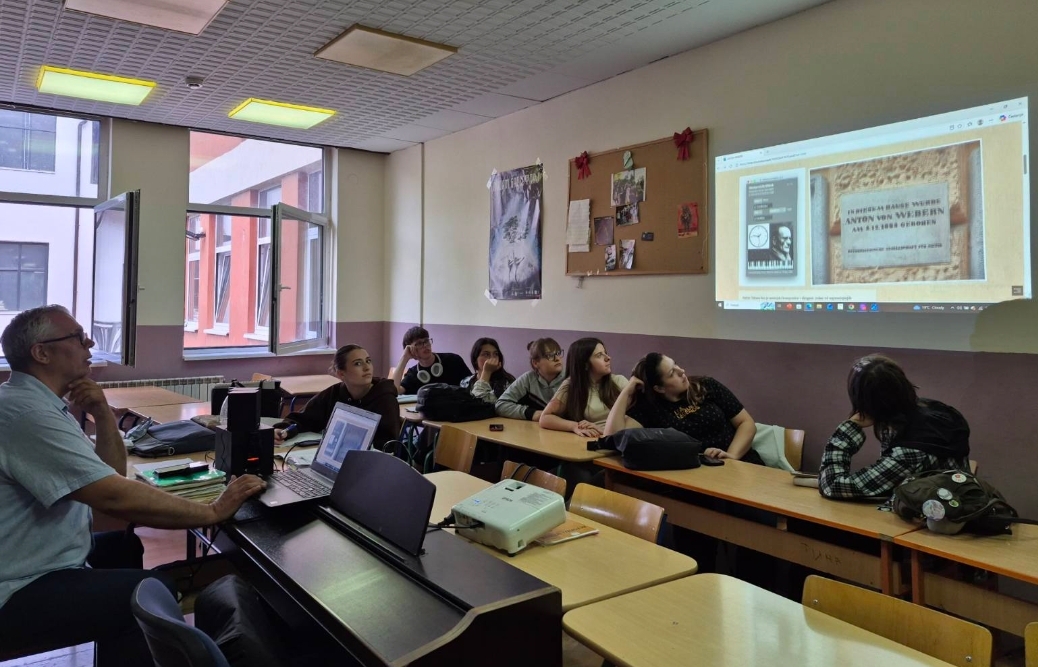 Одржана наставна активност поводом обележавања годишњице смрти Антона Веберна